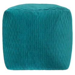 * Teal Ripple Pouf Bargain Sale< Ottomans & Poufs
