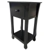 * Theodore Black 1-Drawer Thick Leg End Table, 26 Cheaper< Coffee & End Tables