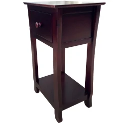 * Theodore Brown 1-Drawer Thick Leg End Table, 26 Gift Selection< Accent Tables