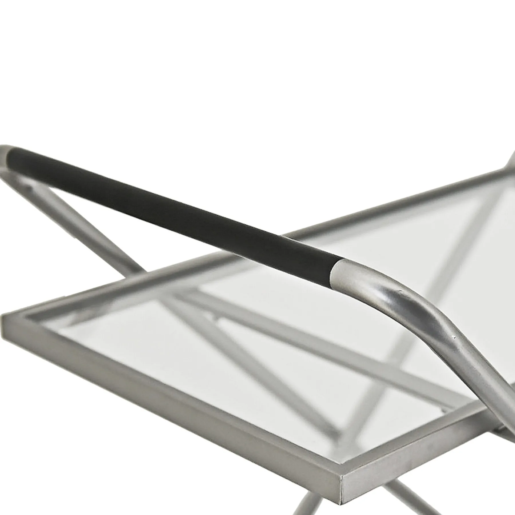 * 2-Tier Glass Shelf Bar Cart With Metal Frame Discount< Baker'S Racks & Bar Carts