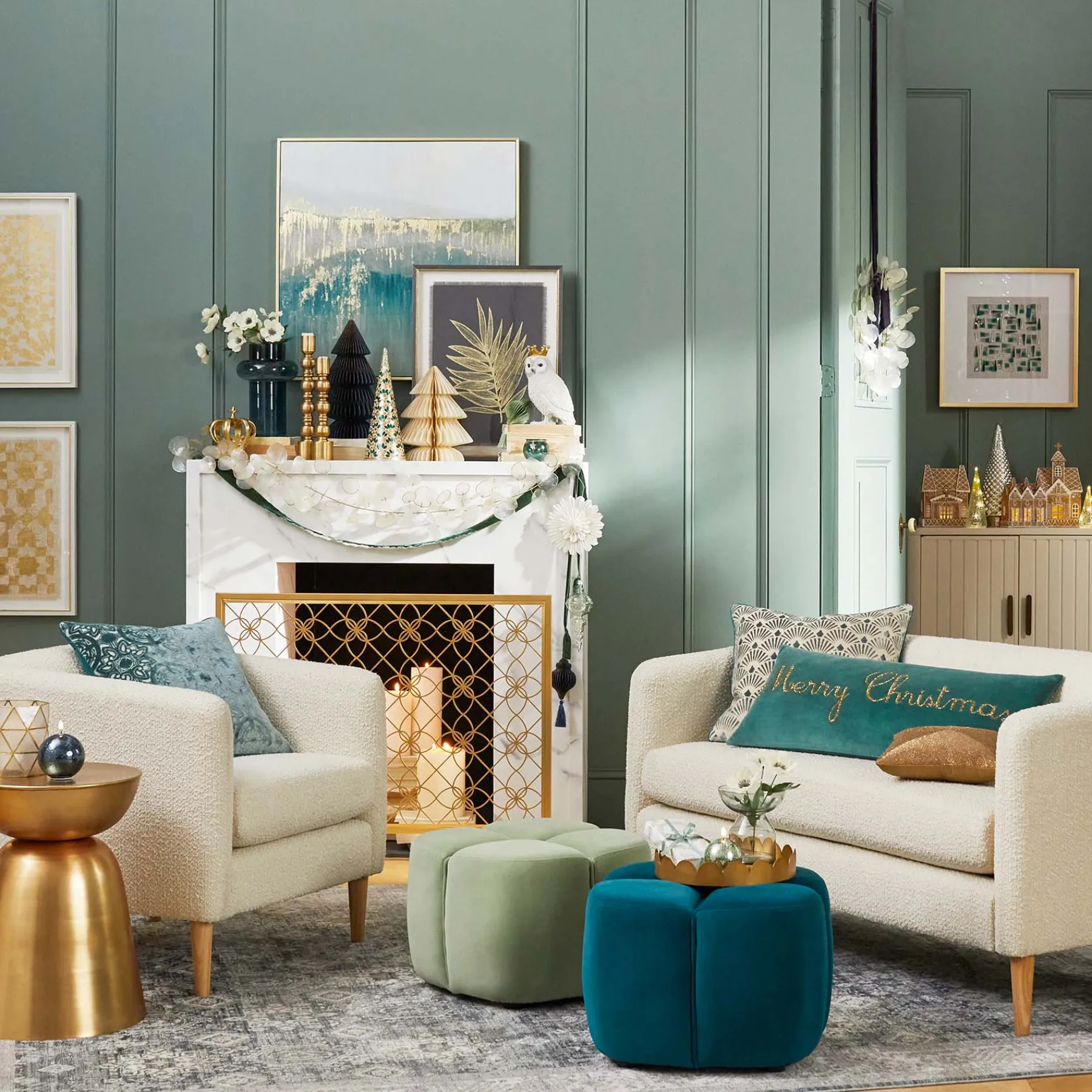 * Tracey Boyd Sage Ottoman Flash Sale< Ottomans & Poufs