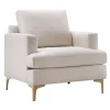 * Tribeca Ivory Accent Chair Promotion< Accent Chairs