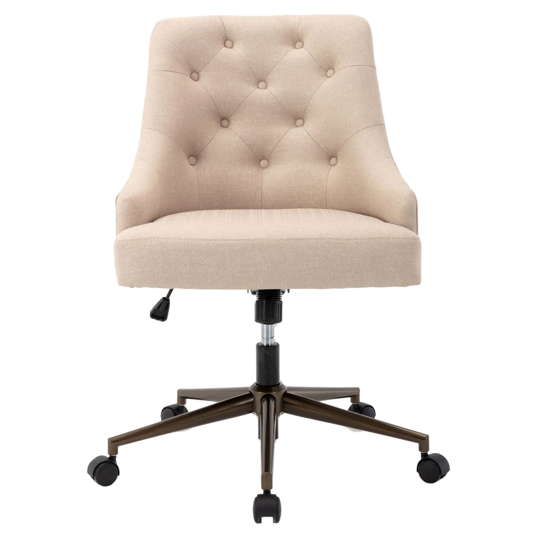* Tufted Cream Adjustable Office Chair Promotion< Office