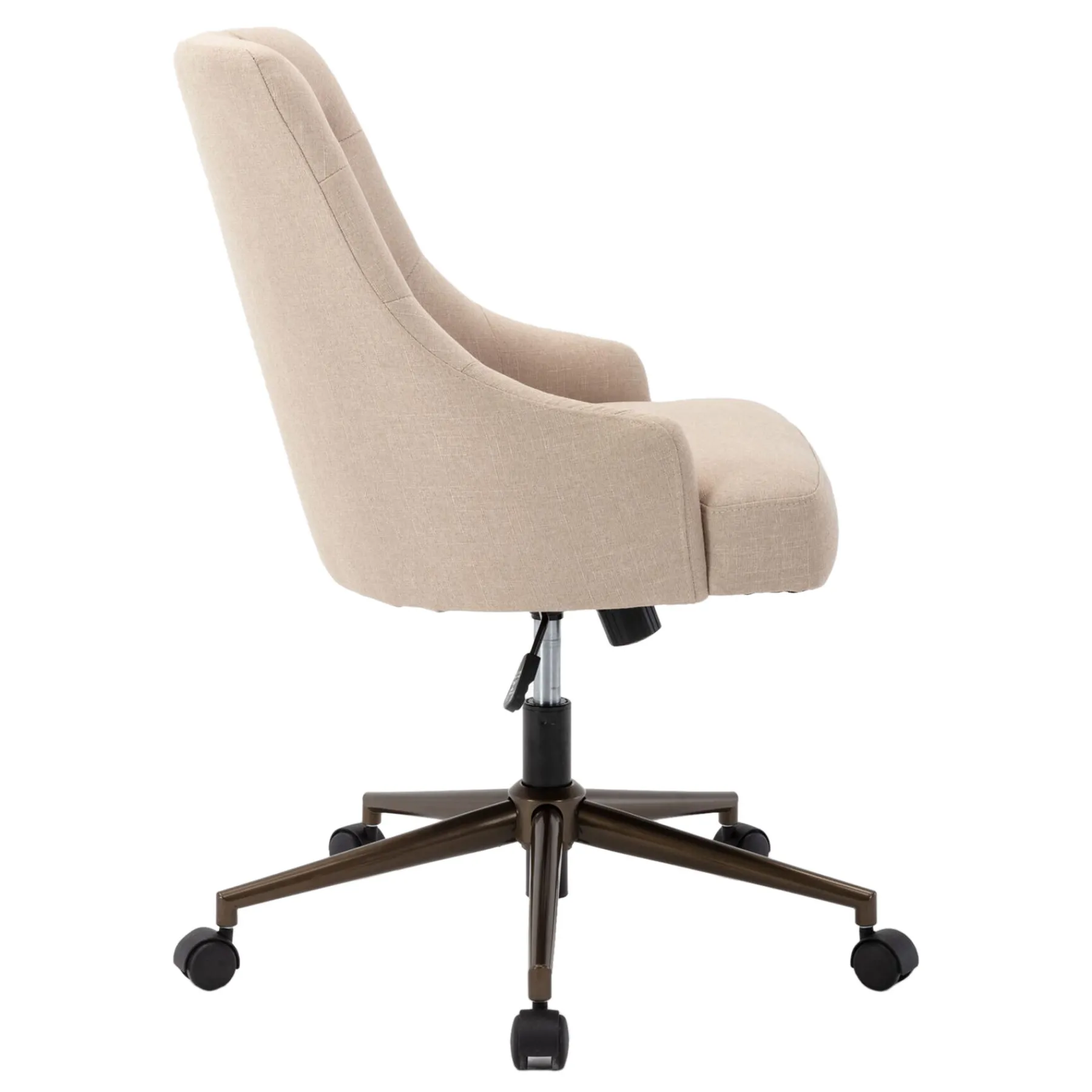 * Tufted Cream Adjustable Office Chair Promotion< Office