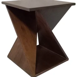 * Twisted Brown End Table Good Quality< Coffee & End Tables