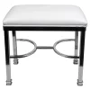 * Vanity Bench Chanel Chrome White Gift Selection< Stools & Benches