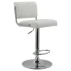 * Warren White Faux Leather Adjustable Barstool Less Expensive< Dining Chairs & Benches