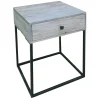 * Whitewashed Nightstand Discount Online< Accent Tables