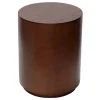 * Winslow Round Wooden End Table, Brown Bargain Sale< Coffee & End Tables