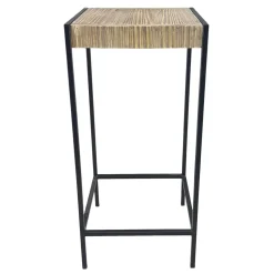 * Wood Top Metal Base Plnt Stand Online Discount< Plant Stands