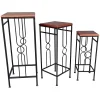 * Wood Top Plant Stand, Large Featured< Plant Stands