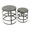 * Wood Top Plant Stand With Metal Base, Large Outlet< Plant Stands